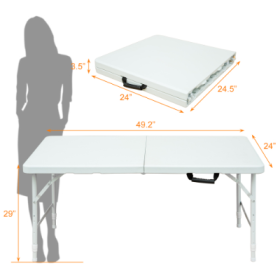 Portable Folding Table Indoor&Outdoor Maximum Weight 135KG Foldable Table For Camping