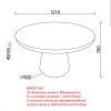 GODIVA-DINING TABLE-IVORY STONE