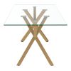 STARK-DINING TABLE-AGED GOLD