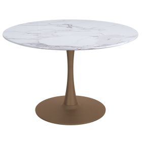 ZILO-DINING TABLE LARGE-AGED GOLD