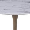 ZILO-DINING TABLE LARGE-AGED GOLD