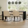 SANGRA-79" DINING TABLE-BLACK