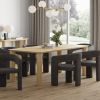 SANGRA-79" DINING TABLE-NATURAL