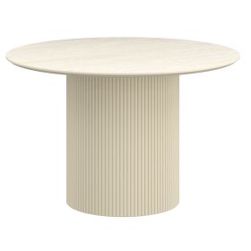 TOVAS-DINING TABLE-IVORY