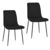 BRIXX-SIDE CHAIR-BLACK PU