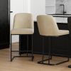 DARIO-26'' COUNTER STOOL-BEIGE
