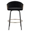 LAVO-26'' COUNTER STOOL-BLACK
