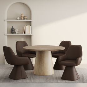 GODIVA IV_CAPRESE BWN-5PC DINING SET