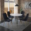 EMERY RND_CARMILLA BK-5PC DINING SET