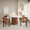 JILSA WAL_SCARLET SD-5PC DINING SET