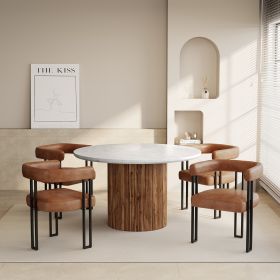 JILSA WAL_SCARLET SD-5PC DINING SET
