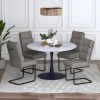 ZILO LARGE BK_BRODI CH-5PC DIINING SET