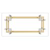 FLORINA-RECT COFFEE TABLE-SILVER/GOLD