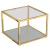 CASINI-COFFEE TABLE SMALL-GOLD