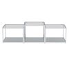 CASINI-3PC MULTI TIER TABLE-SILVER