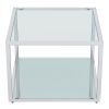 CASINI-3PC COFFEE TABLE SMALL-SILVER