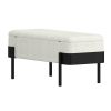 ODELL-STORAGE BENCH-IVORY
