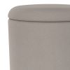 ALYA-STORAGE OTTOMAN-WARM GREY