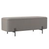 ERZO-STORAGE OTTOMAN-WARM GREY
