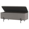 ERZO-STORAGE OTTOMAN-WARM GREY