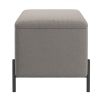 ERZO-STORAGE OTTOMAN-WARM GREY