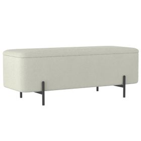 ERZO-STORAGE OTTOMAN-WHITE