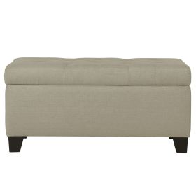HARPER-STORAGE OTTOMAN-BEIGE