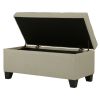 HARPER-STORAGE OTTOMAN-BEIGE