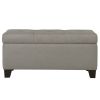 HARPER-STORAGE OTTOMAN-LIGHT GREY