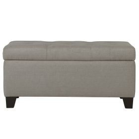HARPER-STORAGE OTTOMAN-LIGHT GREY