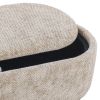 SEZRON-STORAGE OTTOMAN BENCH-BEIGE