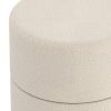 NOVAR-ROUND SWIVEL OTTOMAN-CREAM