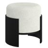 KIRAZ-ROUND OTTOMAN-IVORY_BLACK