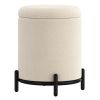 CASTOR-STORAGE OTTOMAN-CREAM