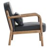 FANI-ACCENT CHAIR PU-BLACK