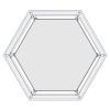 FLEUR-ACCENT TABLE-SILVER
