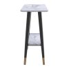 EMERY-2TIER CONSOLE TABLE-WHITE