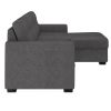 TYSON-R/L/H SECT W/BED+STOR,93"-CHRCL