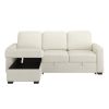 ALFONSO-R/L/H SECT W/BED+STOR,93.125"-BEIGE