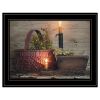 Trendy Decor 4U "The Red Basket" Framed Wall Art, Modern Home Decor Framed Print for Living Room, Bedroom & Farmhouse Wall Decoration by Susie Boyer