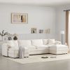 [VIDEO] 136" Chenille Modular Sectional Sofa with Deep and Wide Seat,U Shaped Cloud Couch Set with Double Cushions,6 Seat Sofa with Movable Ottomans