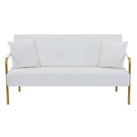 Modern Velvet Loveseat Sofa For Living Room