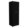 2 Piece Bedroom Set, London Armoire + Baltimore Shoe Rack, Black