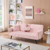 Minimalist style, straight-line corduroy sofa suitable for sitting and lying in the living room and bedroom