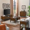Mid Century Modern Lift Top Side Table, Small Rising End Table Couch Table with Storage Shelf, Wooden Nightstand for Home Living Room, Office
