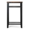 Simple Modern Style 3-Tier Industrial Side End Telephone Table Tall Nightstand
