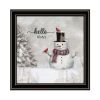 Trendy Decor 4U 2-Piece Vignette Winter - Peace On Earth Black Framed Wall Art for Living Room, Holiday Wall Art Print for Home Decor