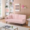 Minimalist style, straight-line corduroy sofa suitable for sitting and lying in the living room and bedroom