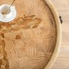 Gexpusm Wood Coffee Table; Natural Wood Coffee Table; Solid Wood Center Large Coffee Table for Living Room