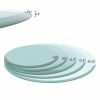 24" Inch Round Tempered Glass Table Top Clear Glass 3/8" Inch Thick Beveled Polished Edge